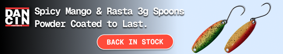🚨 Dancin Fish Baits Spoons, Spicy Mango and Rasta 3g Spoons BACK IN STOCK