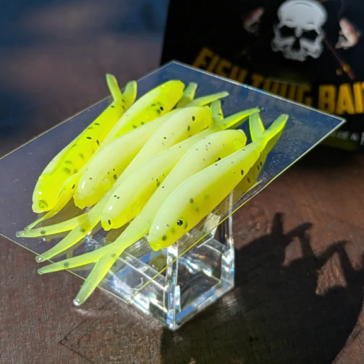 Fish Thugs - Chartreuse & White (Large)