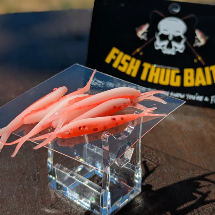 The red-and-white minnow is a killer combo right now: bright red pops hard in the clear shallows under sunlight while the white belly flashes like a wounded baitfish, giving trout an easy, high-contrast target they can’t resist.
