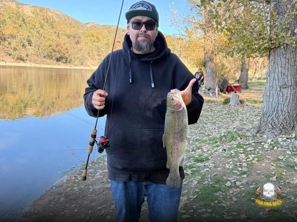 Fish Thugs member SpankyTheOg caught a 4 pounder at Yucaipa using Fish Thug Baits.