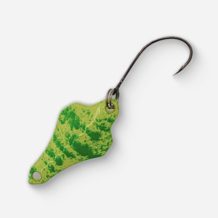 Dancin Fish Baits - Lemon Shock (3g) Trout Spoon (Jet)