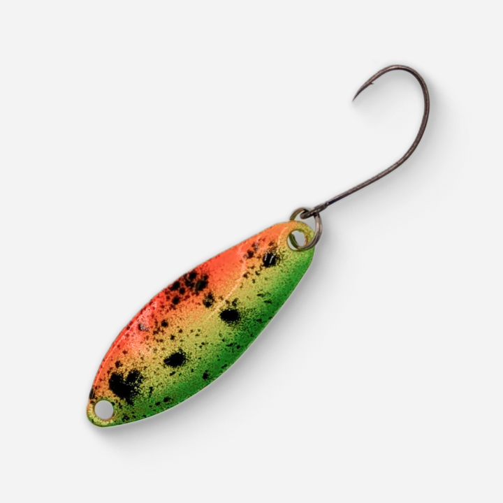 Dancin Fish Baits - Rasta (2.5g) Trout Spoon (Football)