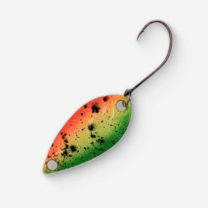 Dancin Fish Baits - Rasta (2.5g) Trout Spoon (Teardrop)