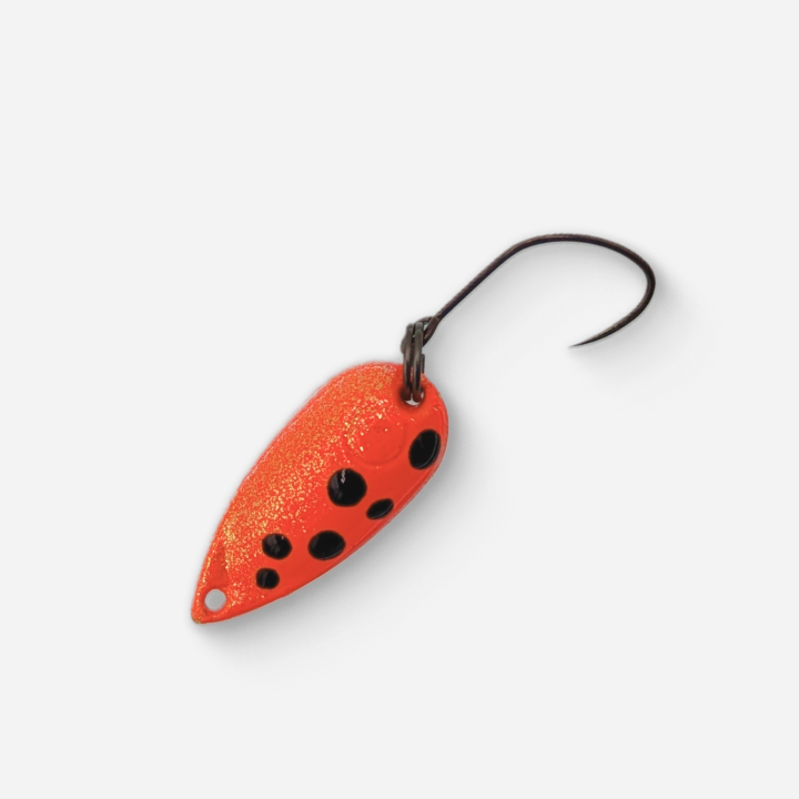 Trout Candy Spoons - Orange Cheetah (2.5g) Trout Spoon